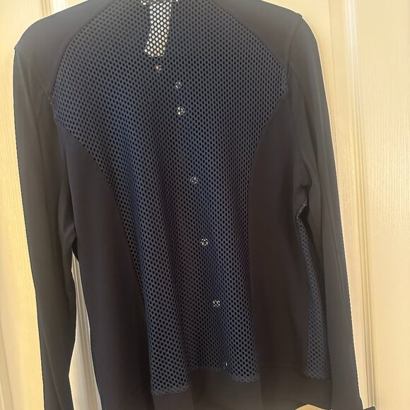 Anatomie Navy Mesh Blazer/jacket size L - Picture 3 of 8